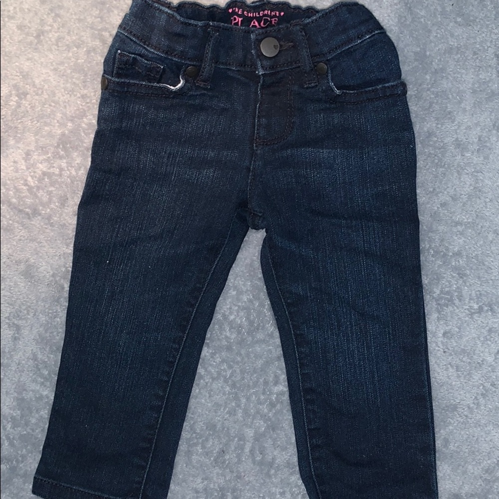 Baby girl dark denim skinny jeans